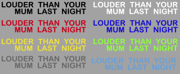 Aufkleber Louder than your mum last night